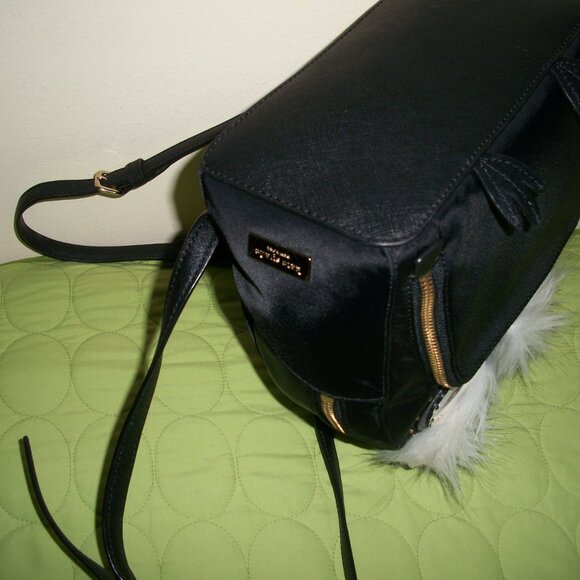 Kate Spade Star Bright black Owl Tomi Nylon Backpack main image 15
